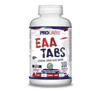 PROLABS EAA TABS- Aminoacidi Essenziali, 200 Compresse con Presenza BCAA Aminoacidi Ramificati 2.1.1 - EAA Amminoacidi Essenziali 100% Veg con Vitamina B6, Integratore Post Workout Crescita e Recupero