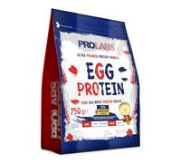 PROLABS EGG PROTEIN - Proteine in Polvere Isolate 100% Pure da Bianco d'Uovo non Denaturate con Bromelina per Alta Digeribilità e Rapido Assorbimento Post Workout, Integratore da Albume 750g, Zabaione