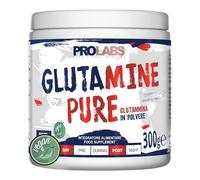 PROLABS - Glutammina in Polvere Solubile GLUTAMINE PURE, Integratore 100% Vegan Purissimo per Recupero, Rigenerazione e Mantenimento Massa Muscolare - Integratori Post Workout, Gusto Neutro, 300gr