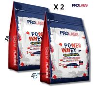 PROLABS - Power Whey Amino Support 2 Kg x 2 Proteine del Siero con Amioacidi