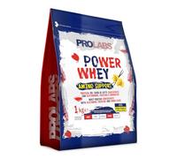 PROLABS - Proteine in Polvere POWER WHEY AMINO SUPPORT Concentrate Ricche di Aminoacidi Essenziali e BCAA, Whey Protein + Creatina, Glutammina, Vitamina B6 Crescita, Forza, Recupero 1kg Crema/Vaniglia