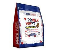 PROLABS - Proteine in Polvere POWER WHEY AMINO SUPPORT Concentrate Ricche di Aminoacidi Essenziali e BCAA, Whey Protein + Creatina, Glutammina, Vitamina B6 Crescita, Forza, Recupero 2kg, Cookies&Cream