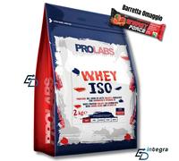 PROLABS - Proteine in Polvere WHEY ISO 2kg - Isolate Idrolizzate + Omaggio Bar