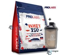 PROLABS - Proteine in Polvere WHEY ISO 2kg - Isolate Idrolizzate + Shaker