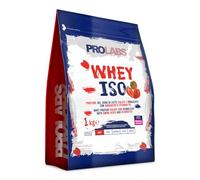 PROLABS - Proteine in Polvere WHEY ISO, Proteine Isolate e Idrolizzate Pure, Whey Protein Powder + Aminoacidi e Vitamina B6 - Crescita e Recupero Muscolare, Alta Qualità, 1kg Fragola, 2 Scoop (30g)