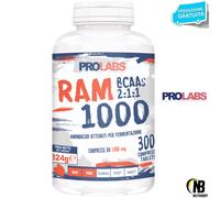 Prolabs Ram 1000 300 Compresse da 1g Aminoacidi Ramificati Bcaa con Vitamina B6