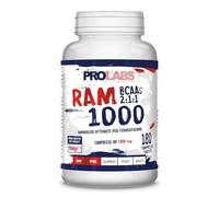 PROLABS RAM 1000 - BCAA 2:1:1 1000 mg per Compressa | Aminoacidi Ramificati | Supporto Muscolare e Recupero | Con Vitamine B1 e B6 | Qualità e Purezza | Vegan | 180 compresse