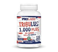 Prolabs TRIBULUS 1.000 PLUS - 120 compresse da 1000 mg di Tribulus Terrestris - 90% Saponine - Effetto tonico che contrasta la stanchezza sia fisica che mentale - Vegan