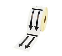 Prolac Etichette autoadesive per spedizioni con avvertenze - Doppia freccia - qui sopra - Dimensioni: 50 x 100 mm/500 pezzi, etichette adesive per trasloco PROLAC-WARNLABELS