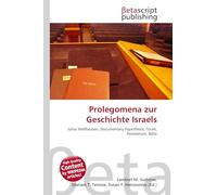 Prolegomena zur Geschichte Israels: Julius Wellhausen, Documentary Hypothesis, Torah, Pentateuch, Bible