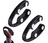 ProLeo Tagliacapsule per bottiglie di vino nero, per aprire il vino, pellicola e tagliacapsule (nero)