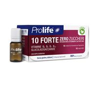 Prolife 10 Forte Zero Zuccheri Integratore Fermenti Lattici, 10 Flaconcini x 8ml