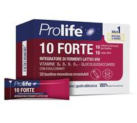 Prolife Integratore 10 Forte Fermenti lattici e vitamine 20 bustine orosolubili