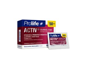 Prolife Active+ 50+ anni Integratore Alimentare di Probiotici, 10 bustine