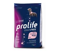 Prolife cane sensitive grain free mini adult maiale patate pork 2 kg cani small