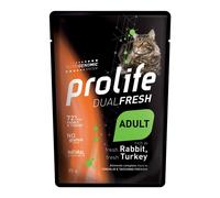 Prolife Dual Fresh Gatto Adult Bustine 85 gr: Coniglio e Tacchino