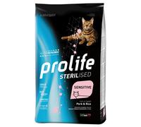 Prolife Sterilised Gatto Sensitive Maiale e Riso: 7 kg