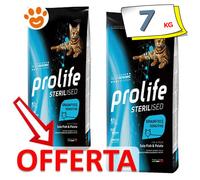 Prolife Cat Sterilised Grainfree Sensitive Adult Sogliola e Riso Gatti 1,5/7 Kg