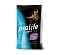 Prolife Sterilised Mature Manzo e Riso Crocchette Gatti Anziani Sterilizzati