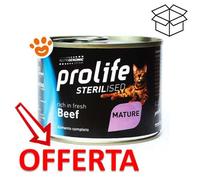Prolife Cat Sterilised Mature Manzo - Prolife Cat Sterilised Mature Manzo - Lattina Da 200 Gr - CONFEZIONE RISPARMIO