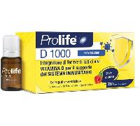 prolife D 1000 Zero Zuccheri Integratore Fermenti Lattici 10 Flaconcini 8 ml