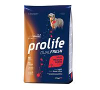 Crocchette per cani Prolife dual fresh manzo, oca e riso adult medium large nutr
