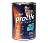 Prolife dog dual fresh adult salmon & codfish medium/large 400 g