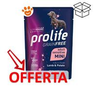 Prolife - Grain Free Adult Mini Sensitive con Agnello e Patate da 100g