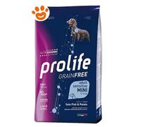 PROLIFE DOG ADULT SENSITIVE GRAIN FREE MINI PESCE & PATATE 2 KG.