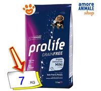 Prolife Dog Grainfree Sensitive Puppy Mini Sogliola e Patate Cani 2/7 Kg