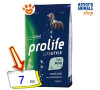 Prolife Dog Lifestyle Light Adult Mini Merluzzo e Riso - Prolife Dog Lifestyle Light Adult Mini Merluzzo e Riso - Any, Offerta [PREZZO A CONFEZIONE] Quantità Minima 2, Sacco Da 7 Kg
