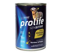 Prolife dog sensitive adult reindeer & potato medium/large 400 g
