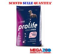 Prolife Dog Sensitive Mini Adult Maiale e Patate 2 kg Grain Free
