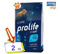 Prolife Dog Smart Puppy Mini Pollo e Riso Cibo Secco Cani 2/7 Kg