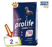 Prolife Sterilised Sensitive Mini Maiale e Riso: 2 kg