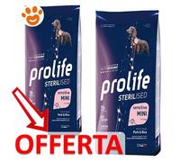 Prolife - Sterilised Sensitive Adult Mini al Maiale e Riso da 7 kg