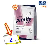 Prolife Dog Veterinary Medium Large Hepatic Cibo Secco Cani 2/8 Kg