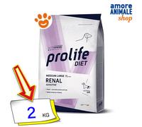 Prolife Dog Veterinary Medium Large Renal Sensitive Cibo Secco Cani 2/8 Kg