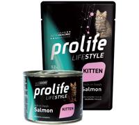 Prolife Cat Lifestyle Kitten Salmone - Prolife Cat Lifestyle Kitten Salmone - Bustina Da 85 Gr - CONFEZIONE RISPARMIO