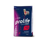Prolife grain free adult sensitive manzo e patate medium/large 10kg