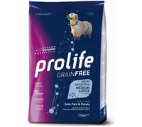 Prolife Grain Free Cane Adult Sensitive Medium/Large Sogliola e Patate: 10 kg