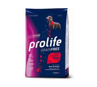 Prolife Grain Free Cane Adult Sensitive Mini Manzo e Patate - 600 gr - Crocchette Monoproteiche Cane - 1° ORDINE? scegli lo sconto BZR5 / BZR20 + 200 punti fedeltà
