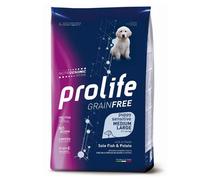 Prolife Grain Free Cane Puppy Sensitive Medium/Large Sogliola e Patate 10 kg - Crocchette monoproteiche cane - 1° ORDINE? scegli lo sconto BZR5 / BZR20 + 200 punti fedeltà
