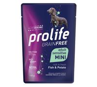 Prolife Grain Free Dog Mini 100 gr - Pesce e patate - Confezione da 10 pezzi - Umido Monoproteico Cane - 1° ORDINE? scegli lo sconto BZR5 / BZR20 + 200 punti fedeltà