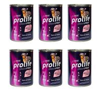 Prolife Grain Free maiale e patate Adult Medium/Large umido cane 6x800g