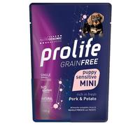 Prolife Grain Free Puppy Dog Mini 100 gr Maiale e patate - confezione da 10 pezzi - Cibo umido per cani - 1° ORDINE? scegli lo sconto BZR5 / BZR20 + 200 punti fedeltà