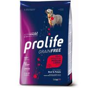 Prolife® Grain Free Sensitive Adult Medium Large Manzo e Patate per Cani 10 Kg