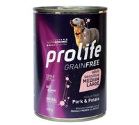Prolife Grain Free Sensitive Dog Adult Medium/Large 400 gr Maiale e patate - confezione da 6 pezzi - Cibo umido per cani - 1° ORDINE? scegli lo sconto BZR5 / BZR20 + 200 punti fedeltà
