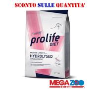 Prolife Hydrolysed Hypoallergenic Medium/Large 8kg - alimenti per cani