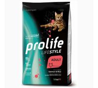Prolife Lifestyle Gatto Adult Salmone e Riso - 7 Kg - Croccantini per gatti - 1° ORDINE? scegli lo sconto BZR5 / BZR20 + 200 punti fedeltà